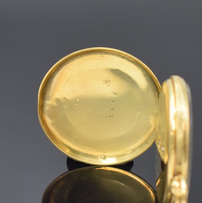 26918560b - MALIGNON Geneve Email Biedermeier Taschenuhr in GG 750/000, Schweiz um 1840, fein ...