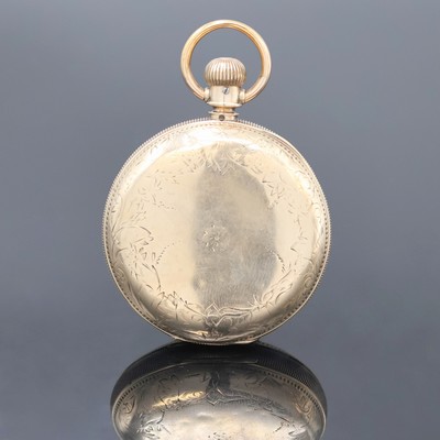 26918577b - ELGIN Herrensavonette in RG 333/000, USA um 1880, 3-Deckel Goldgeh. dell., geriffelter ...