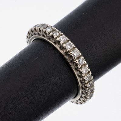 Image 26918588 - 14 kt Gold Brillant-Memoryring, WG 585/000,Österreich, 31 Brillanten zus. ca. 0.62 ...