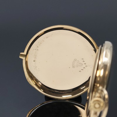 26918598b - ELGIN offene Herrentaschenuhr in GG 585/000, USA um 1912, glattes Geh., Rückdeckel ...