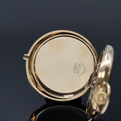 26918598d - ELGIN offene Herrentaschenuhr in GG 585/000, USA um 1912, glattes Geh., Rückdeckel ...