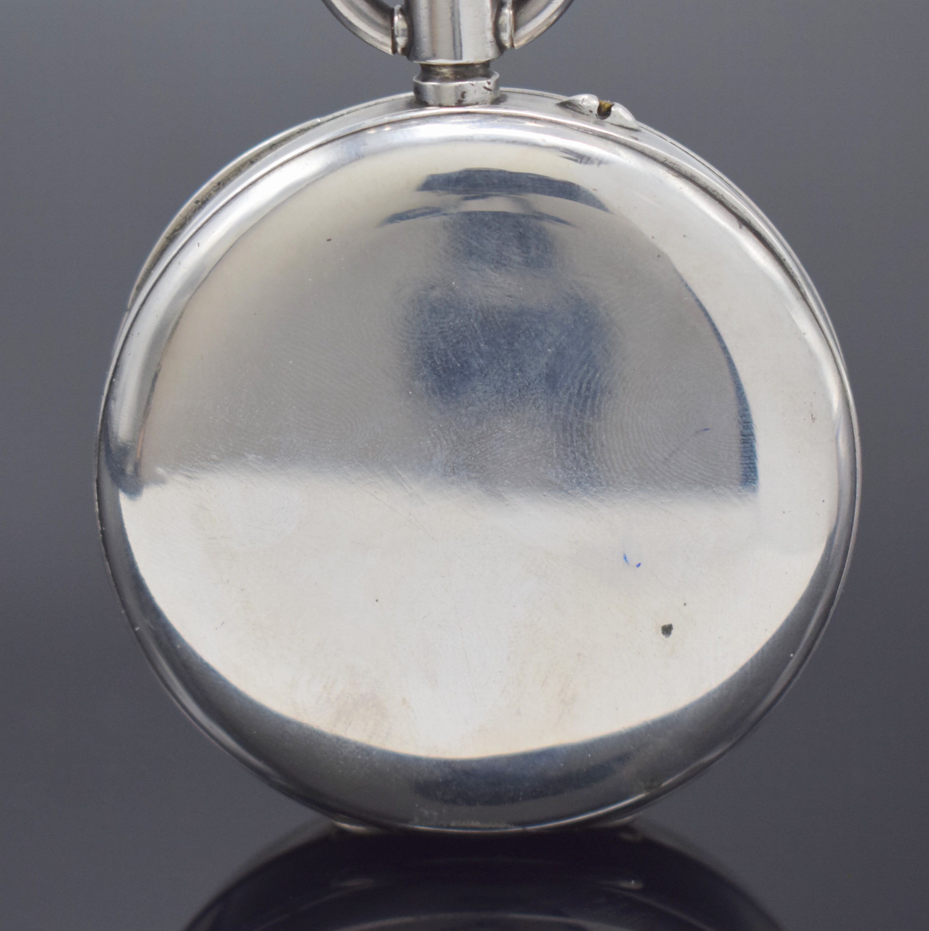 Detail a: ULYSSE NARDIN Chronometre seltene B-Uhr mit Zentralsekunde nach Jacot in Silber, Schweiz um 1920, glattes Geh. nicht zum Werk gehörend, Cuv. ...