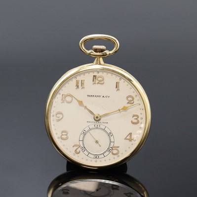 Image 26918607 - TIFFANY & Co / AGASSIZ W. Co Frackuhr in GG 750/000, Schweiz um 1930, glattes Geh., ...
