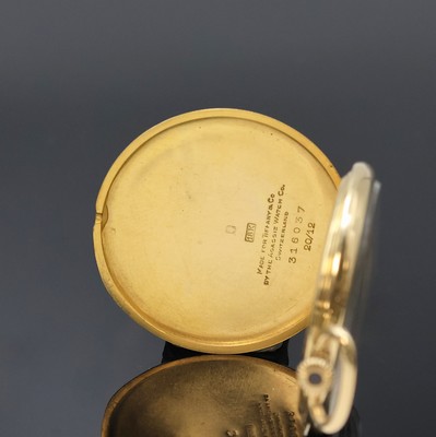 26918607b - TIFFANY & Co / AGASSIZ W. Co Frackuhr in GG 750/000, Schweiz um 1930, glattes Geh., ...