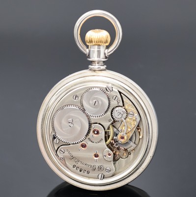 26918751b - D. GRUEN & SON offene Railroad-Watch in Silber, Deutschland/USA um 1900, glattes ...