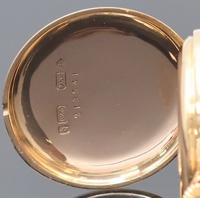 26918752c - PATEK PHILIPPE & Co offene Damentaschenuhr in RG 750/000, Schweiz um 1900, glattes 2- ...