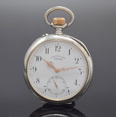 Image UHRENFABRIK UNION Glashütte offene Silbertaschenuhr in 1C-Qualität, ...