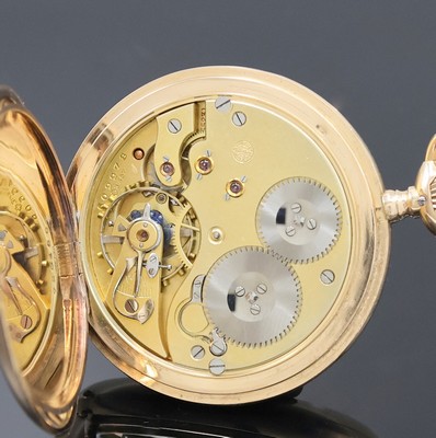 26918765g - IWC Herrensavonette in GG 585/000, Schweiz um 1914, glattes Geh. dell., Sprungdeckel m. ...