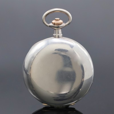 26918772b - DEUTSCHE PRÄZISIONSUHR ORIGINAL GLASHÜTTE(SA) Herrensavonette in Silber, ...