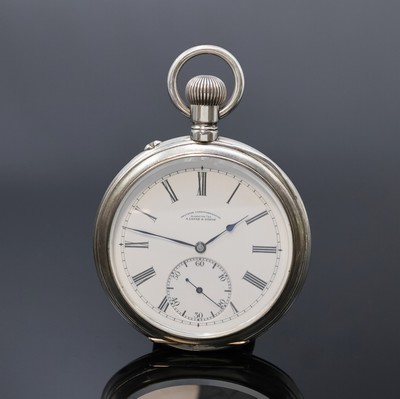 Image 26918795 - A. LANGE & SÖHNE -DUF- große B-Uhr in Silber, Deutschland um 1918, ...