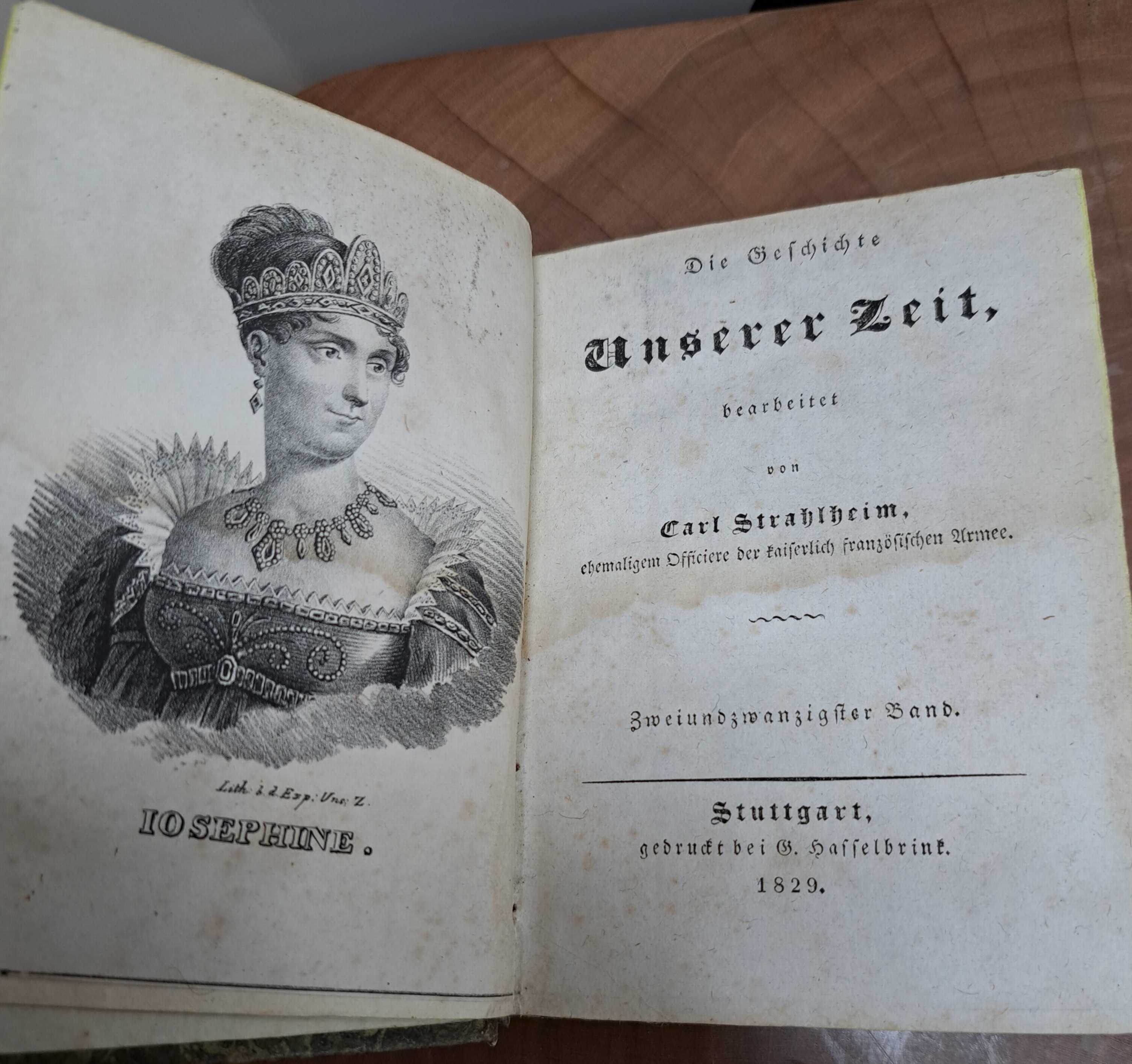 Detail d: Carl Strahlheim (1789-1858), Carl von Rotteck u.a.: Unsere Zeit, oder geschichtliche Uebersicht der merckwürdigsten Ereignisse von 1789-1830, ...