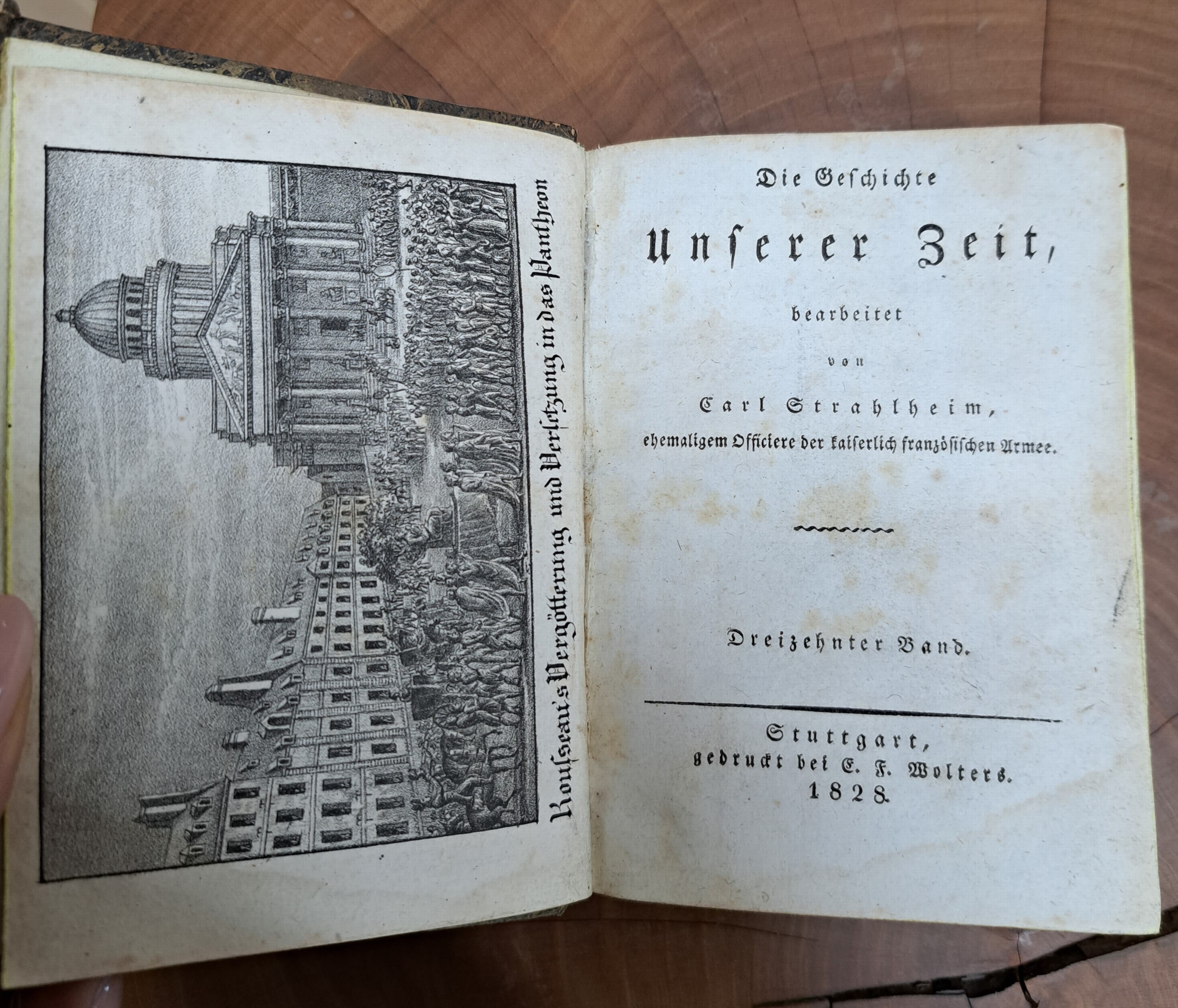 Detail o: Carl Strahlheim (1789-1858), Carl von Rotteck u.a.: Unsere Zeit, oder geschichtliche Uebersicht der merckwürdigsten Ereignisse von 1789-1830, ...
