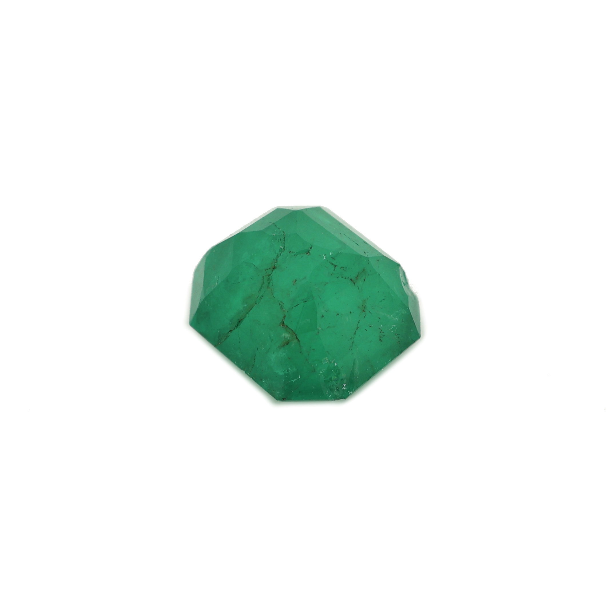 Detail b: Loser Smaragd, ca. 2.91 ct, oktogonaler Treppenschliff