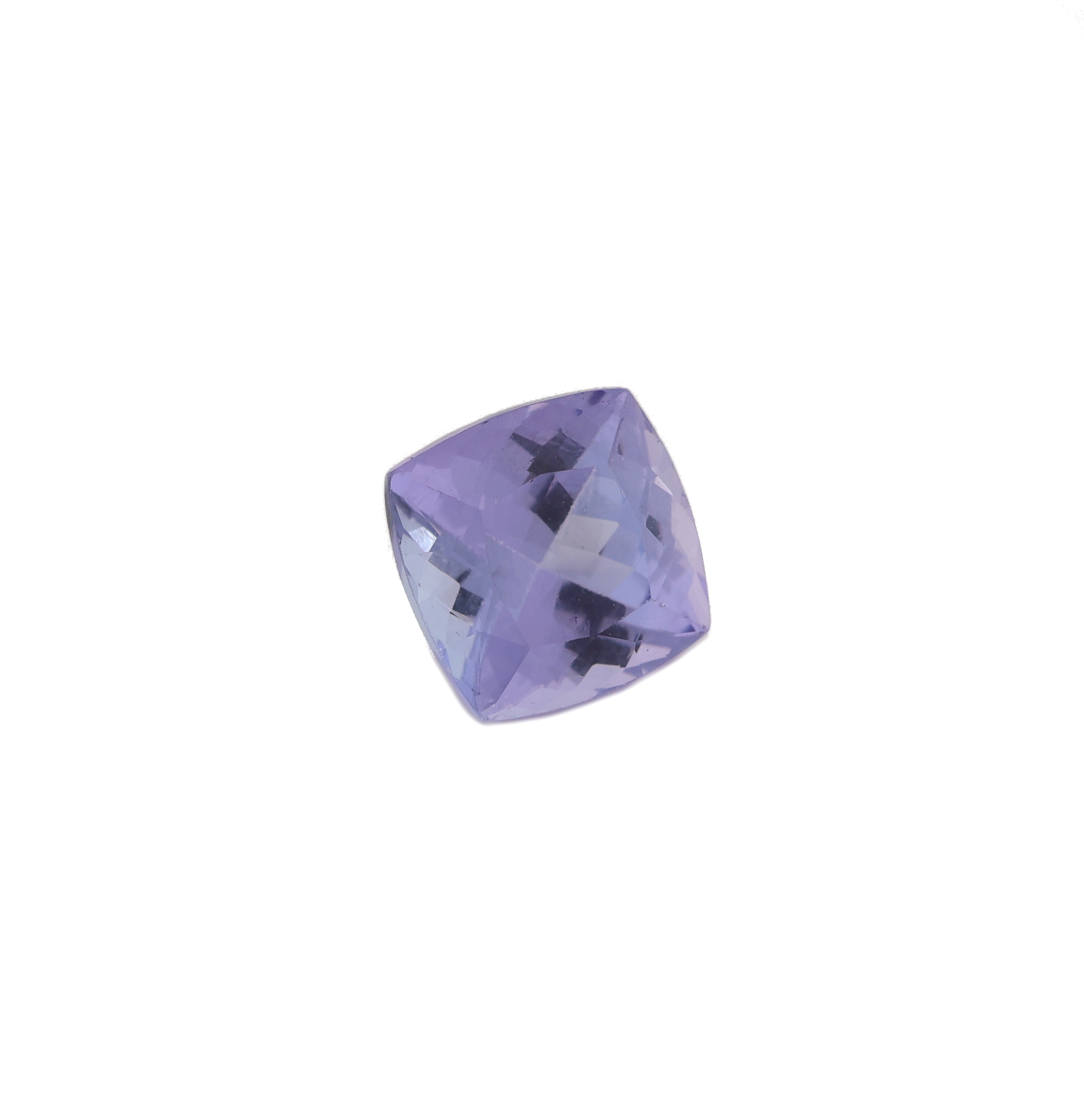 Detail a: Loser Tansanit, ca. 2.14 ct, Kissenschliff