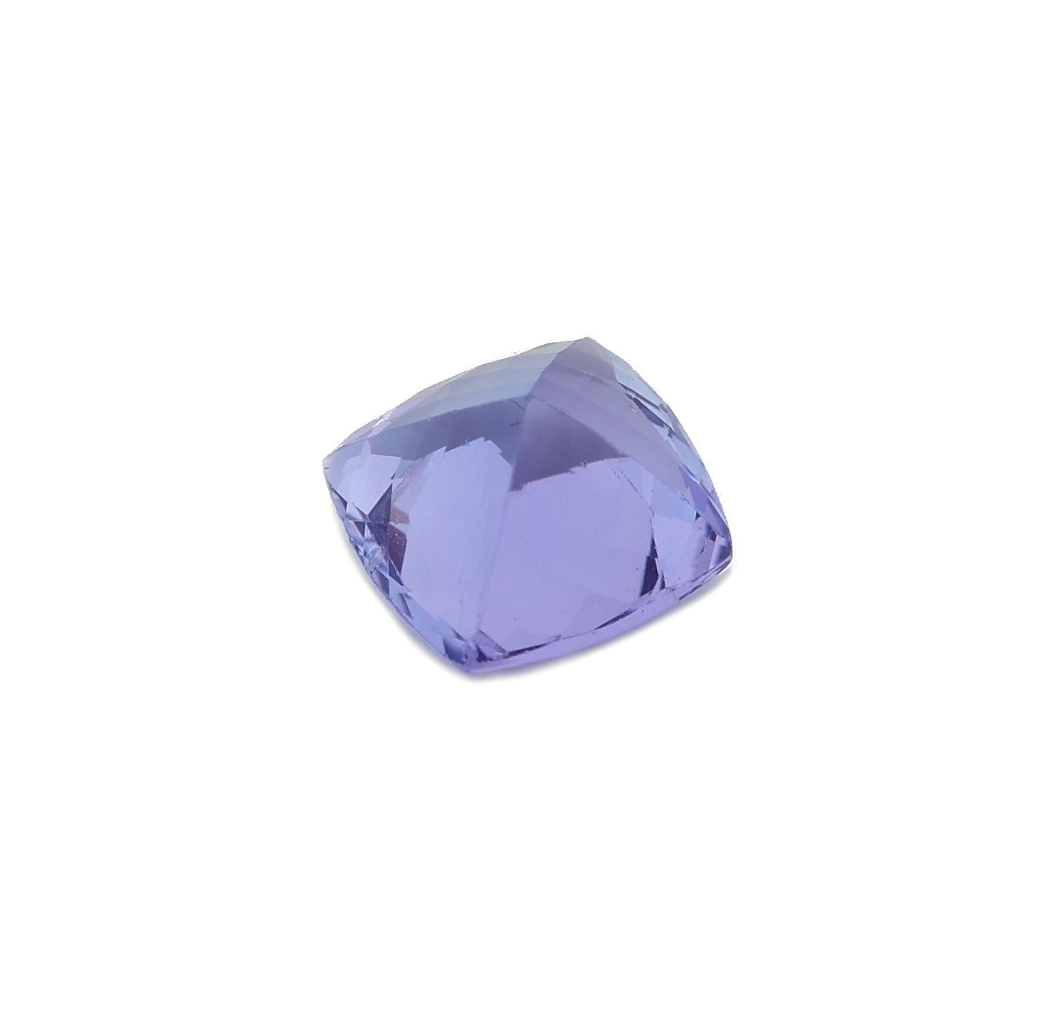Detail b: Loser Tansanit, ca. 2.14 ct, Kissenschliff