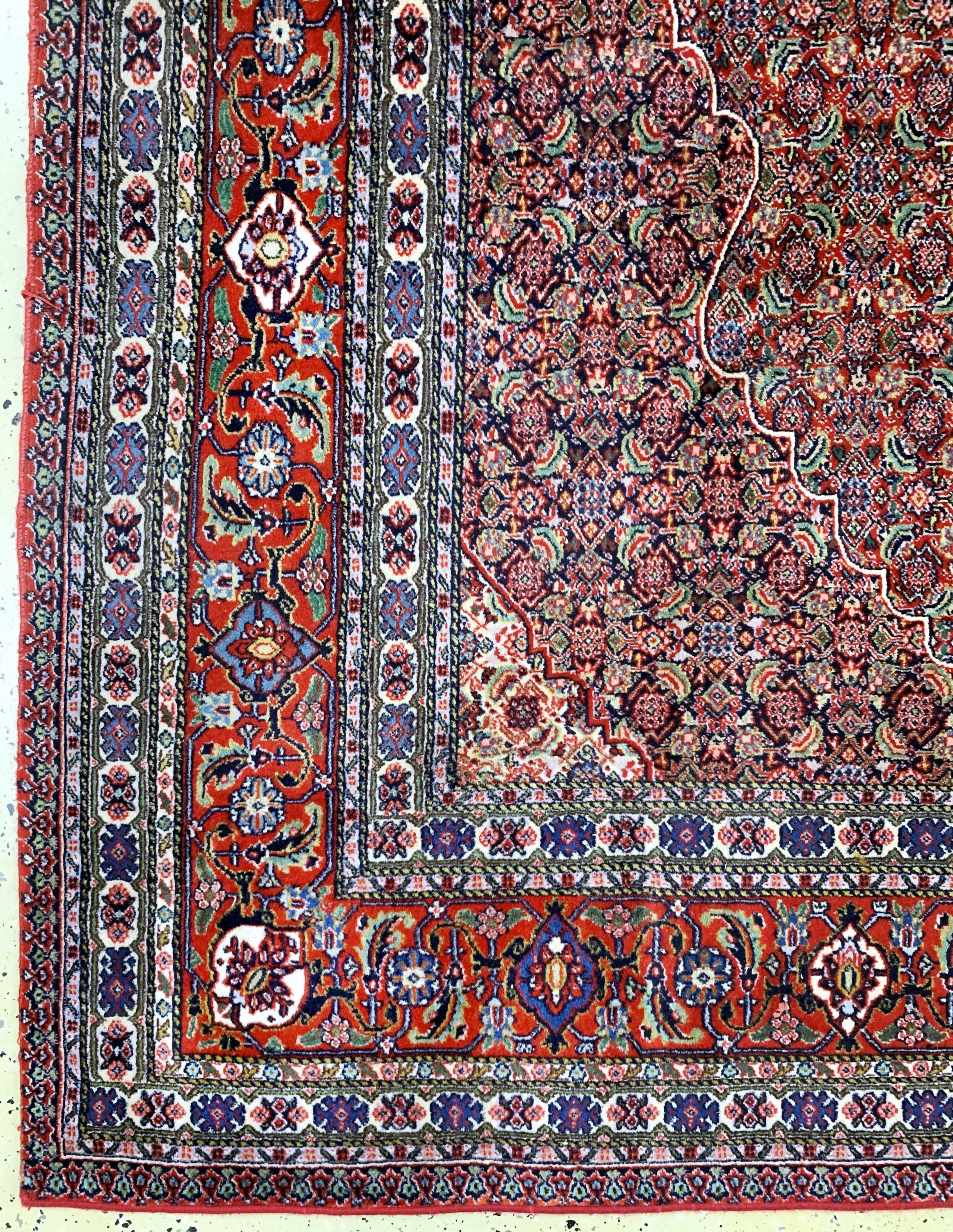 Detail b: Täbriz, Persien, Mitte 20.Jhd, Wolle auf Baumwolle, ca. 297 x 207 cm, EHZ: 2(ohne Fransen)
