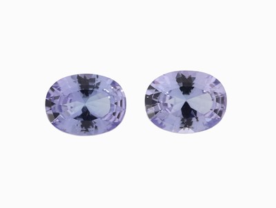 Image Lot 2 lose Tansanite, zus. ca. 3.15 ct, ovalfacett. Schätzpreis: 800, - EUR