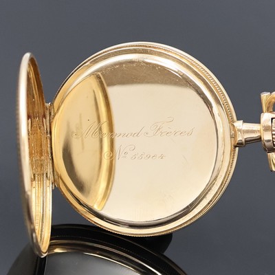 26918810f - MERMOD FRERES Herrensavonette in RoseG 585/000, Schweiz um 1935, 3-Deckel Goldgeh., ...