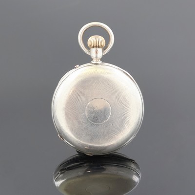 26918833a - J. ASSMANN Glashütte offene Silbertaschenuhr, Deutschland um 1910, Geh. dell., guill. ...