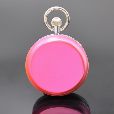 26918853a - POLJOT große Beobachtungsuhr im Nickelgehäuse, UDSSR um 1991, Boden u. Glasrand ...