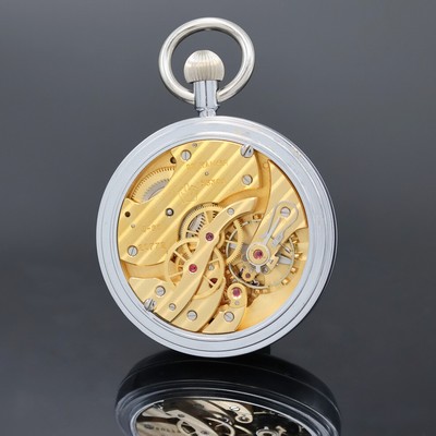 26918853c - POLJOT große Beobachtungsuhr im Nickelgehäuse, UDSSR um 1991, Boden u. Glasrand ...