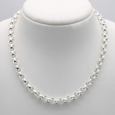 26918857a - Erbscollier, 925er Silber, Karabinerschl., L. ca. 45 cm