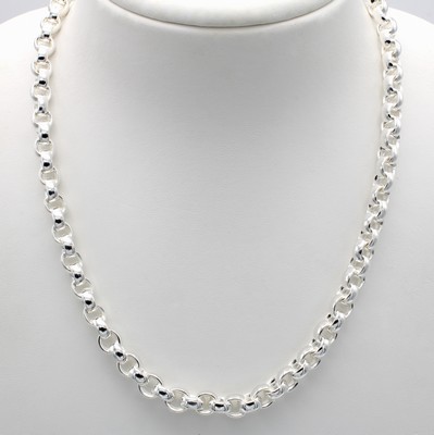 26918859a - Erbscollier, 925er Silber, Karabinerschl., L. ca. 50.5 cm