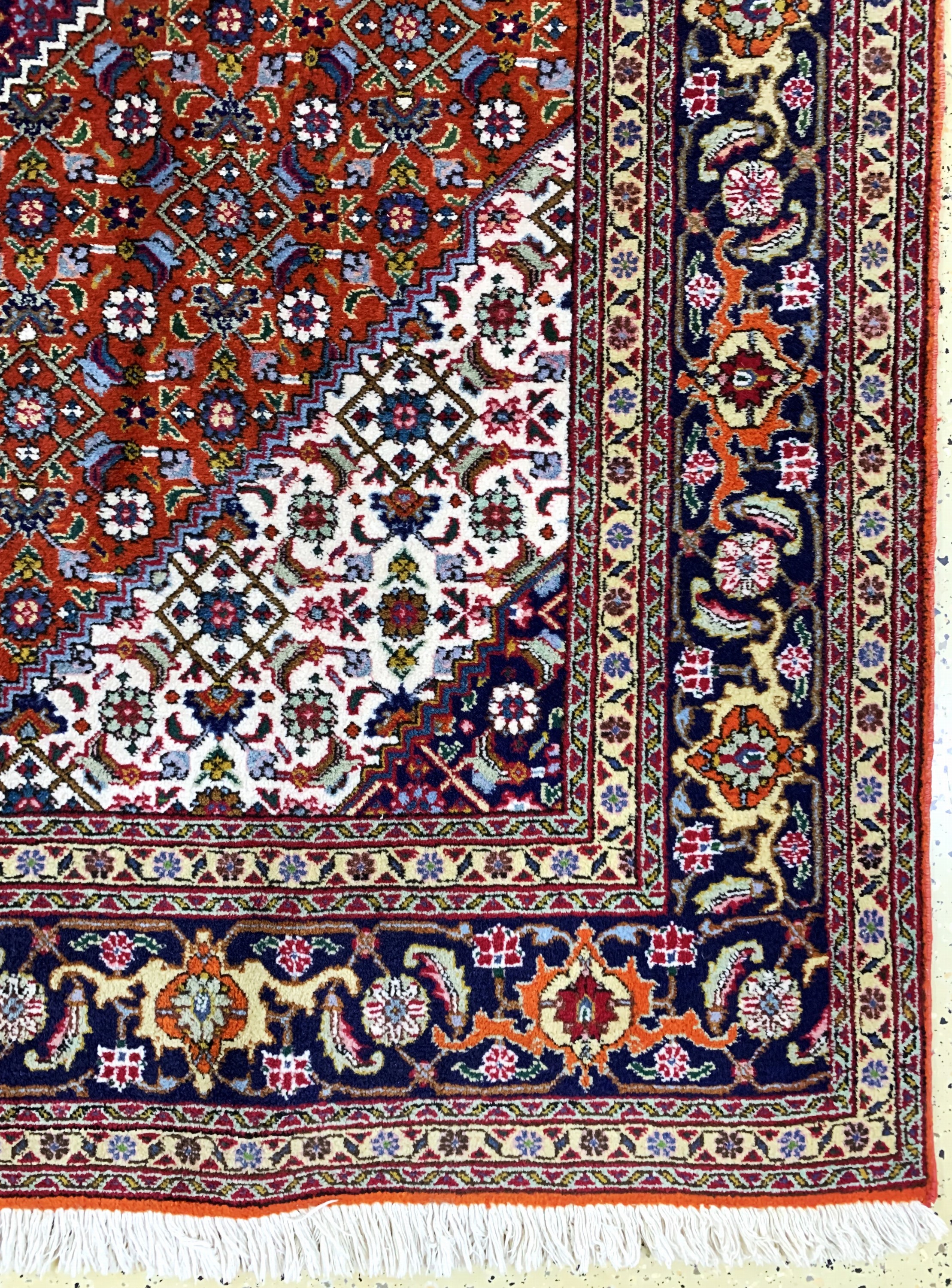 Detail a: Täbriz, Persien, Ende 20.Jhd, Wolle auf Baumwolle, ca. 290 x 208 cm, EHZ: 2