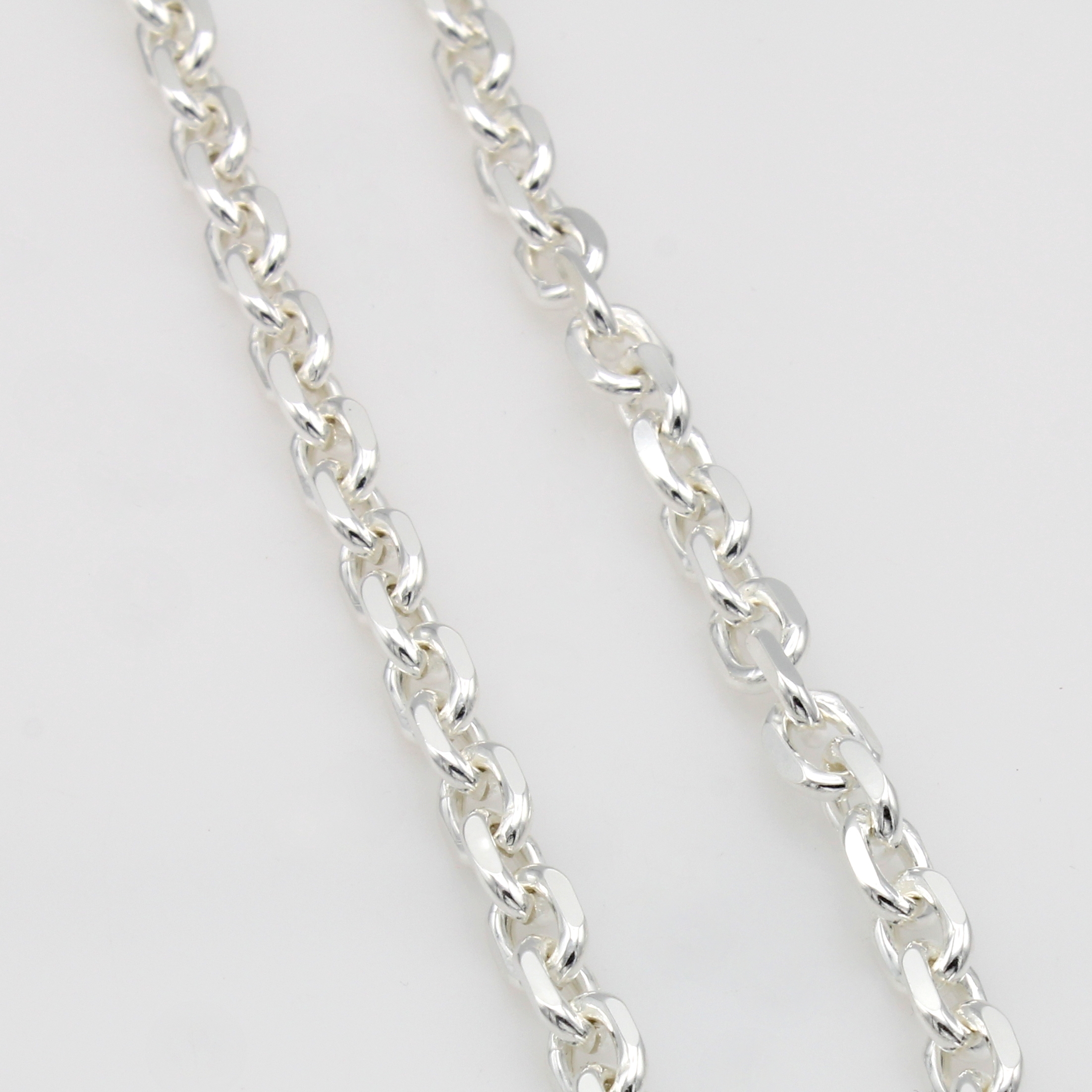 Image 26918915 - Ankercollier, 925er Silber, diamantiert, Karabinerschl., L. ca. 60 cm