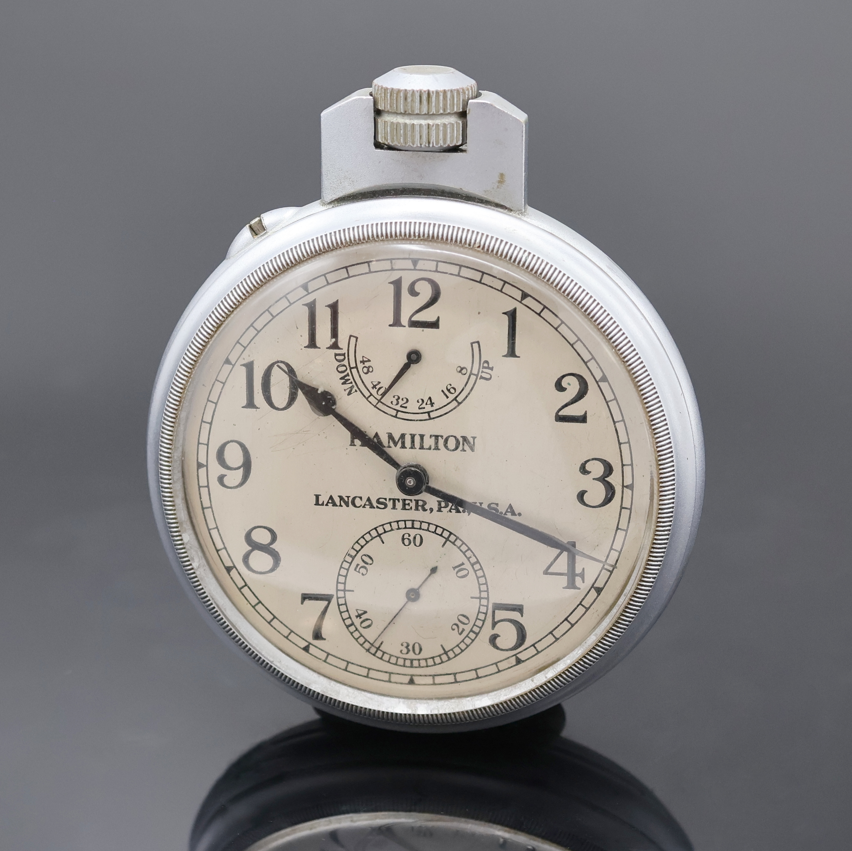 Image 26918958 - HAMILTON B-Uhr der US-NAVY Modell 22, USA um 1942, matt verchr. Geh., Lünette u. Boden ...