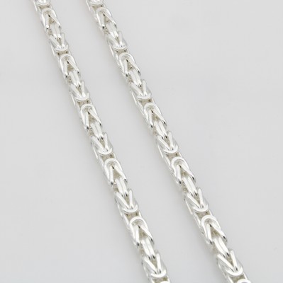 Image 26918956 - Königskette, 925er Silber, diamantiert, Karabinerschl., L. ca. 50.5 cm