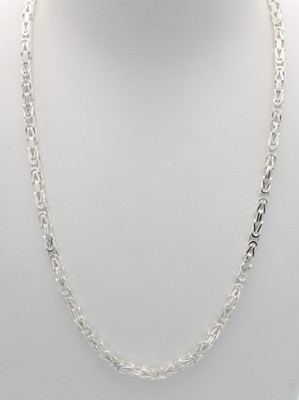 26918957a - Königskette, 925er Silber, diamantiert, Karabinerschl., L. ca. 61 cm
