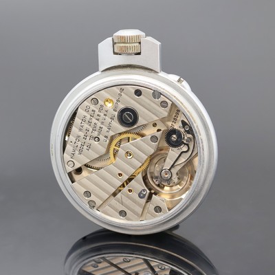 26918958c - HAMILTON B-Uhr der US-NAVY Modell 22, USA um 1942, matt verchr. Geh., Lünette u. Boden ...