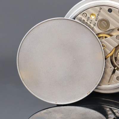 26918958d - HAMILTON B-Uhr der US-NAVY Modell 22, USA um 1942, matt verchr. Geh., Lünette u. Boden ...