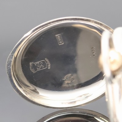 26918962c - J. ASSMANN Glashütte Herrensavonette in Silber, Deutschland um 1915, glattes Geh., ...