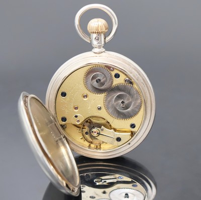 26918962d - J. ASSMANN Glashütte Herrensavonette in Silber, Deutschland um 1915, glattes Geh., ...