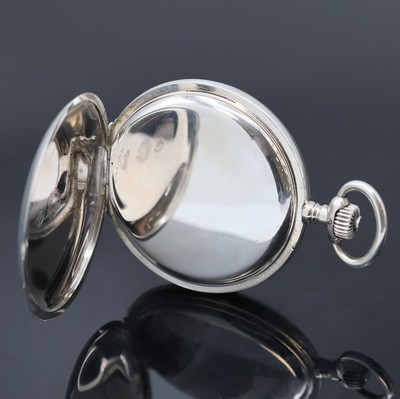 26918963c - DEUTSCHE PRÄZISIONSUHR ORIGINAL GLASHÜTTE Herrensavonette in Silber, Deutschland um ...