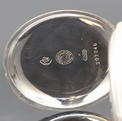 26918963d - DEUTSCHE PRÄZISIONSUHR ORIGINAL GLASHÜTTE Herrensavonette in Silber, Deutschland um ...