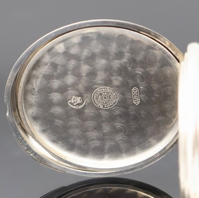 26918963f - DEUTSCHE PRÄZISIONSUHR ORIGINAL GLASHÜTTE Herrensavonette in Silber, Deutschland um ...