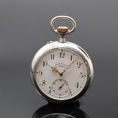 Image 26918974 - UHRENFABRIK UNION Glashütte offene Taschenuhr in Silber in 1B-Qualität, ...