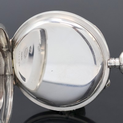 26918975b - DEUTSCHE PRÄZISIONSUHR ORIGINAL GLASHÜTTE offene Taschenuhr in Silber, Deutschland um ...