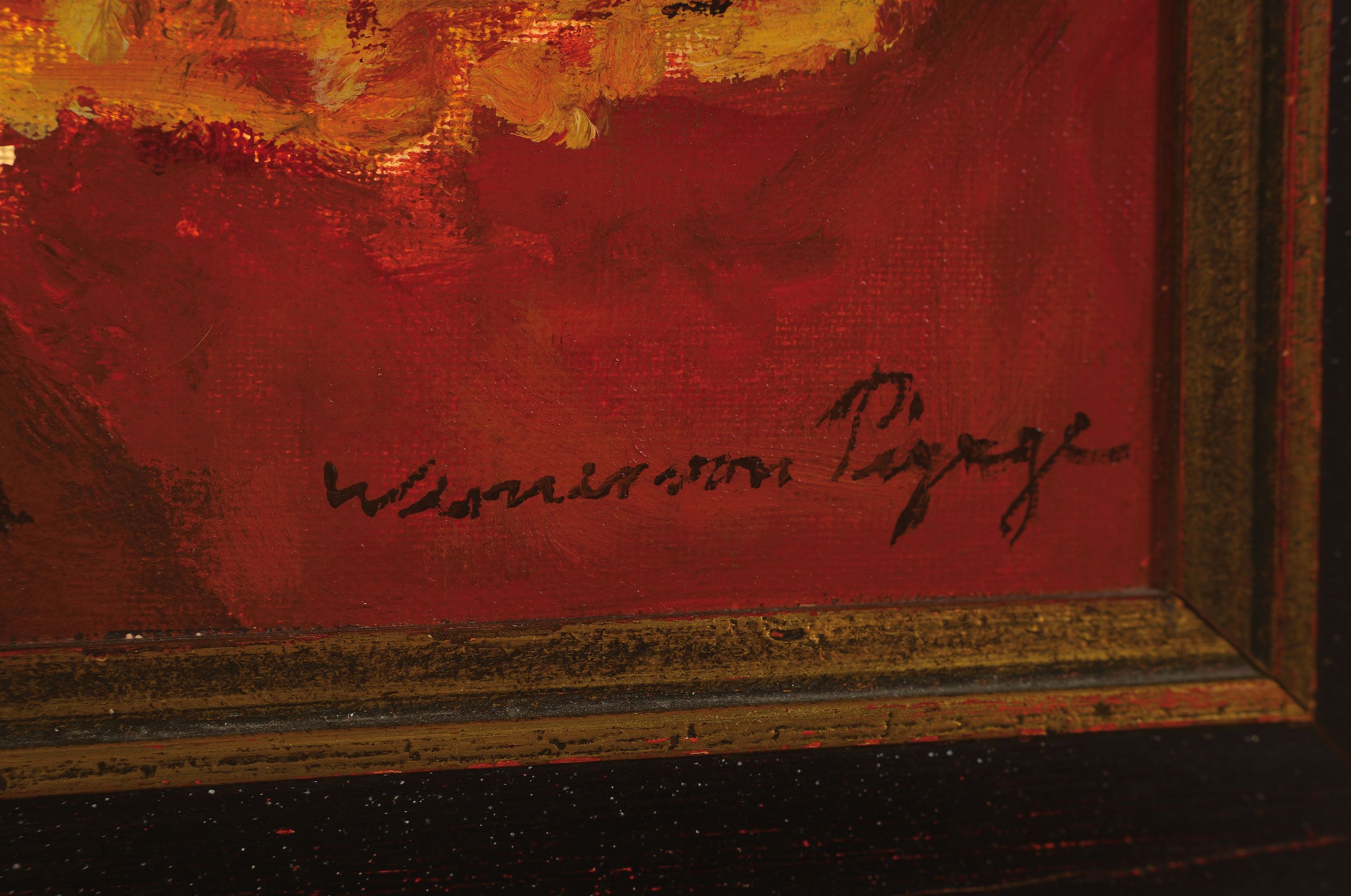 Detail l: Werner von Pigage, 1888 Breslau-1959 Mannheim, Porträt des berühmten Opernsängers und Heldentenors Ludwig Suthaus als Othello, Öl/Lwd, sign., ...