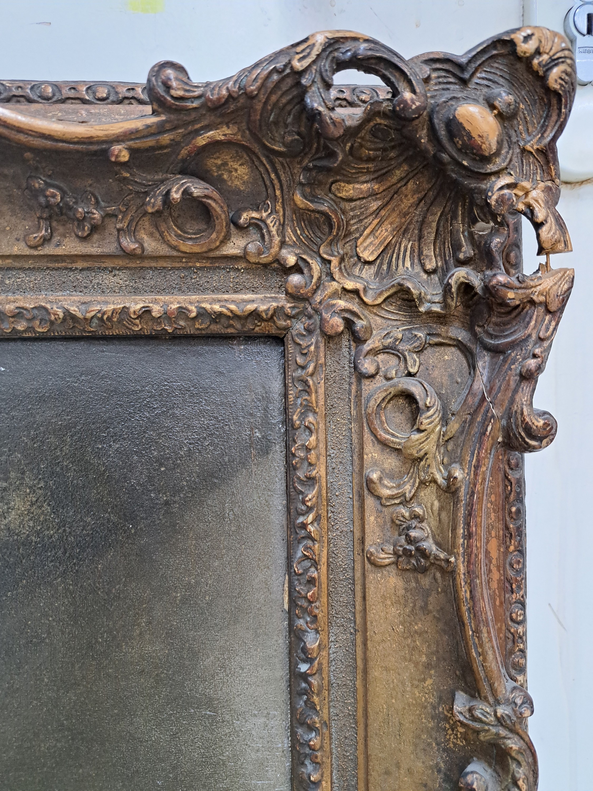 Detail c: Zuschreibung: George Moreland, 1763 London-1804 Brighton, The effects of youthful ...., so verso auf zwei alten Etiketten betitelt und bez. George ...