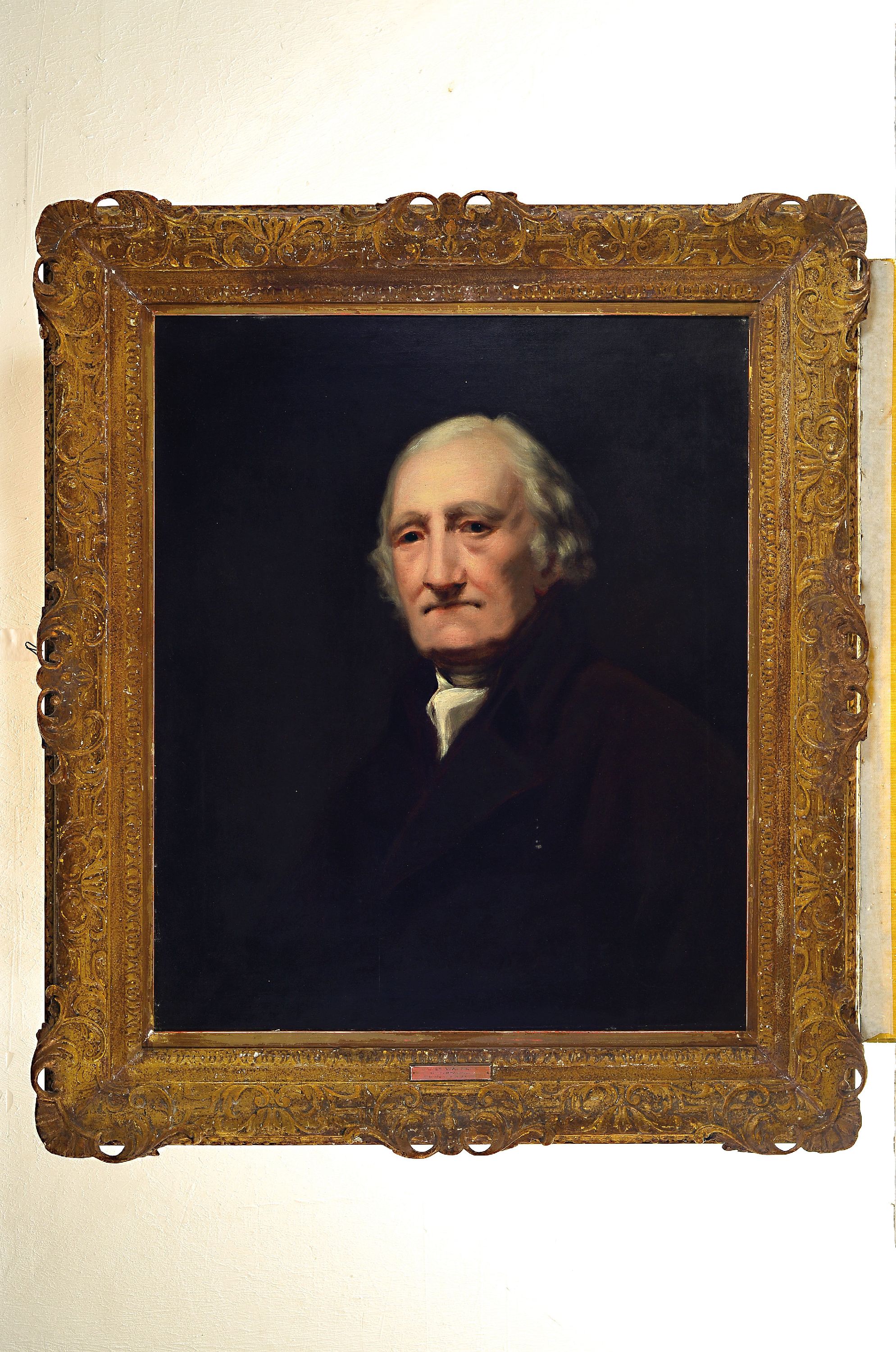 Detail k: Zuschreibung: Henry Raeburn, 1756-1823, Porträt des James Wardop of Torbanehill, Öl/Lwd, rest., doubl., ca. 74x62cm, R. ca. 94x82cm