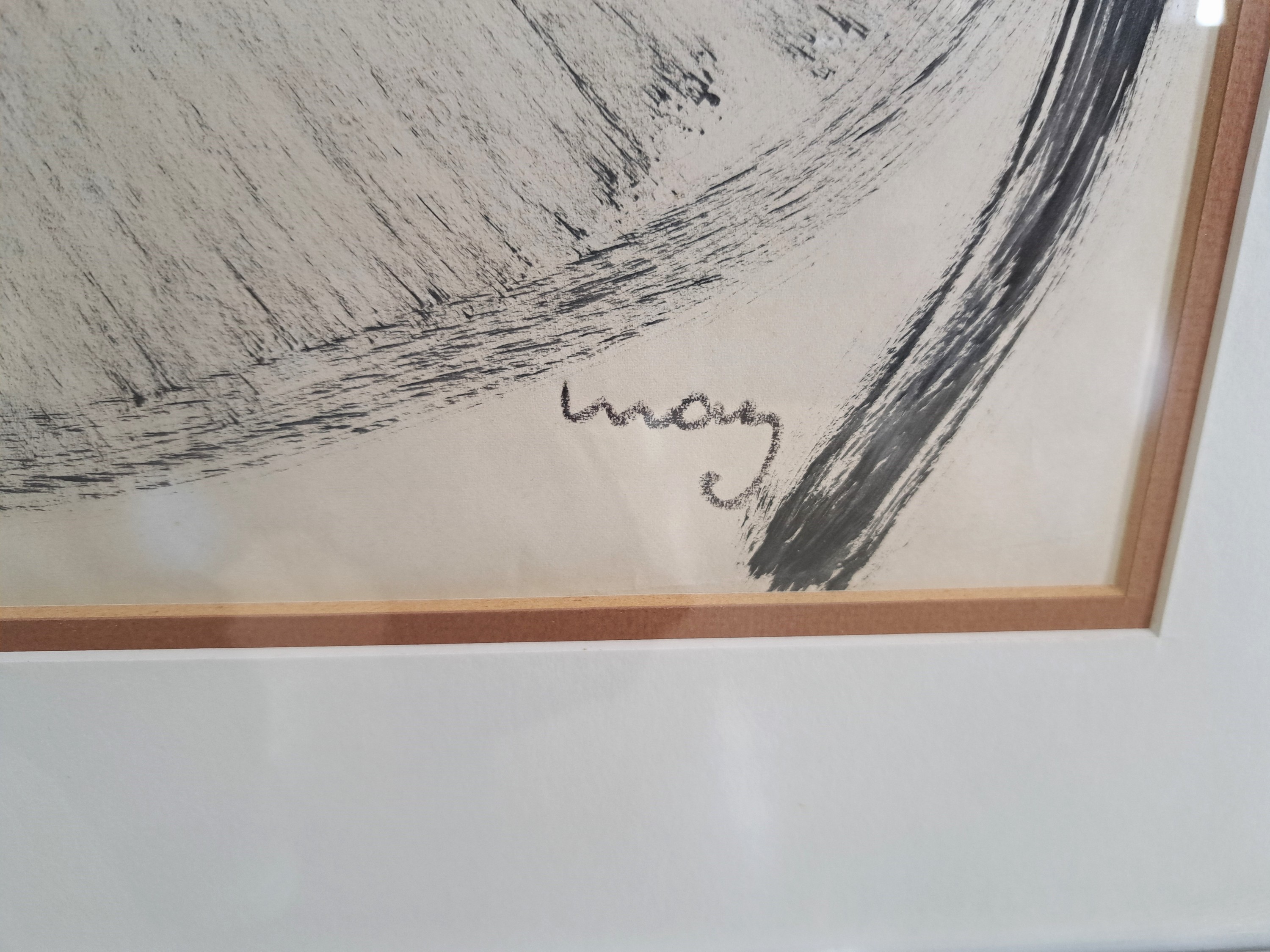 Detail a: Karl May, 1901-1976, deutsch-kanadischer Expressionist, Lolita-später, verso auf Etikett so betitelt, Tuschpinselzeichnung, signiert, ca. 82x60cm, ...