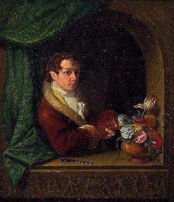 Image Zuschreibung: Franz Ludwig Catel, 1778 Berlin -1856 Rom, Selbstbildnis des ...