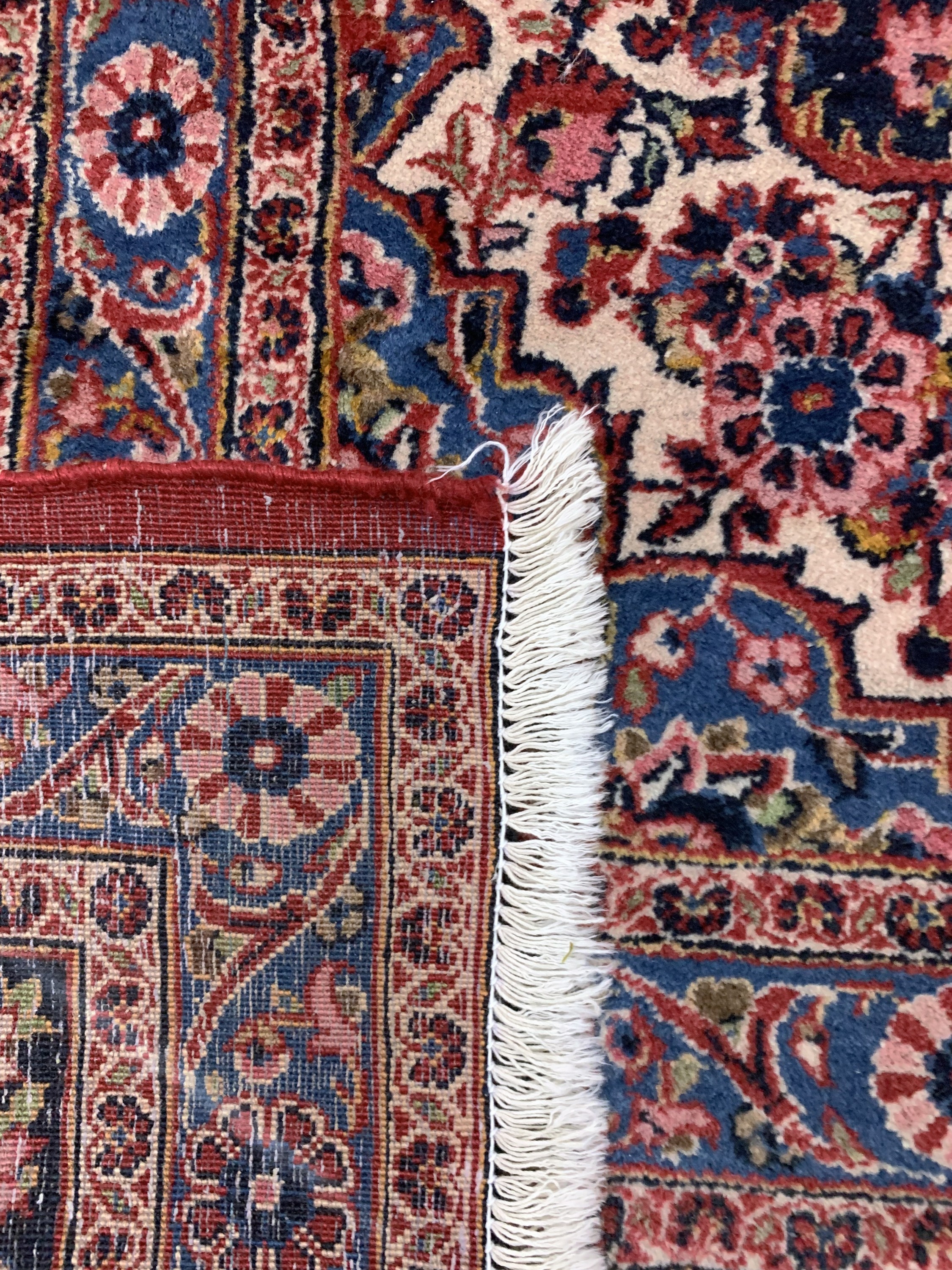 Detail g: Keschan fein, Persien, Mitte 20.Jhd, Wolle auf Baumwolle, ca. 395 x 282 cm, verkürzt, EHZ: 2