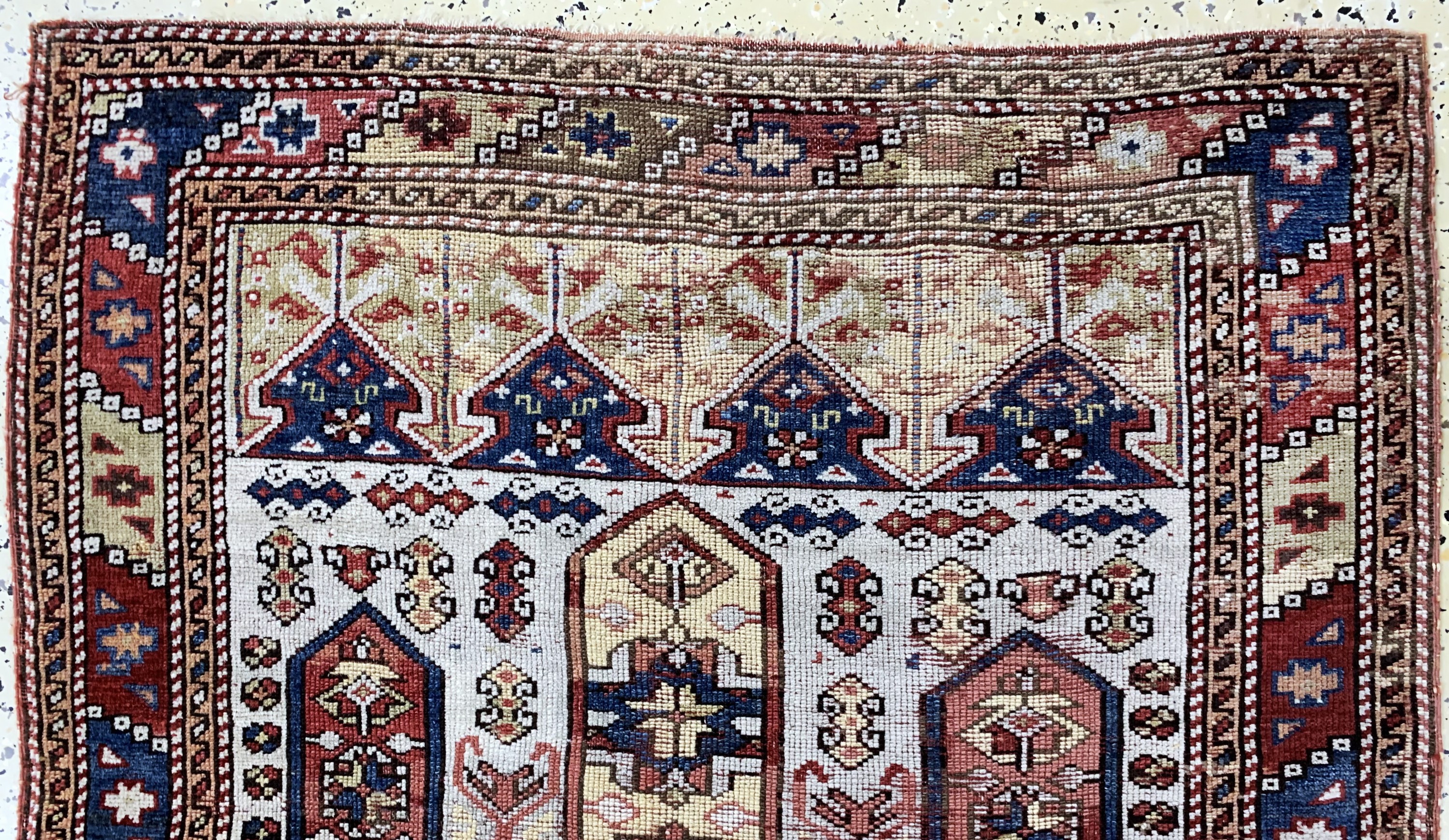 Detail a: Melas antik, Türkei, 19.Jhd, Wolle auf Wolle, ca. 117 x 100 cm, EHZ: 3-4