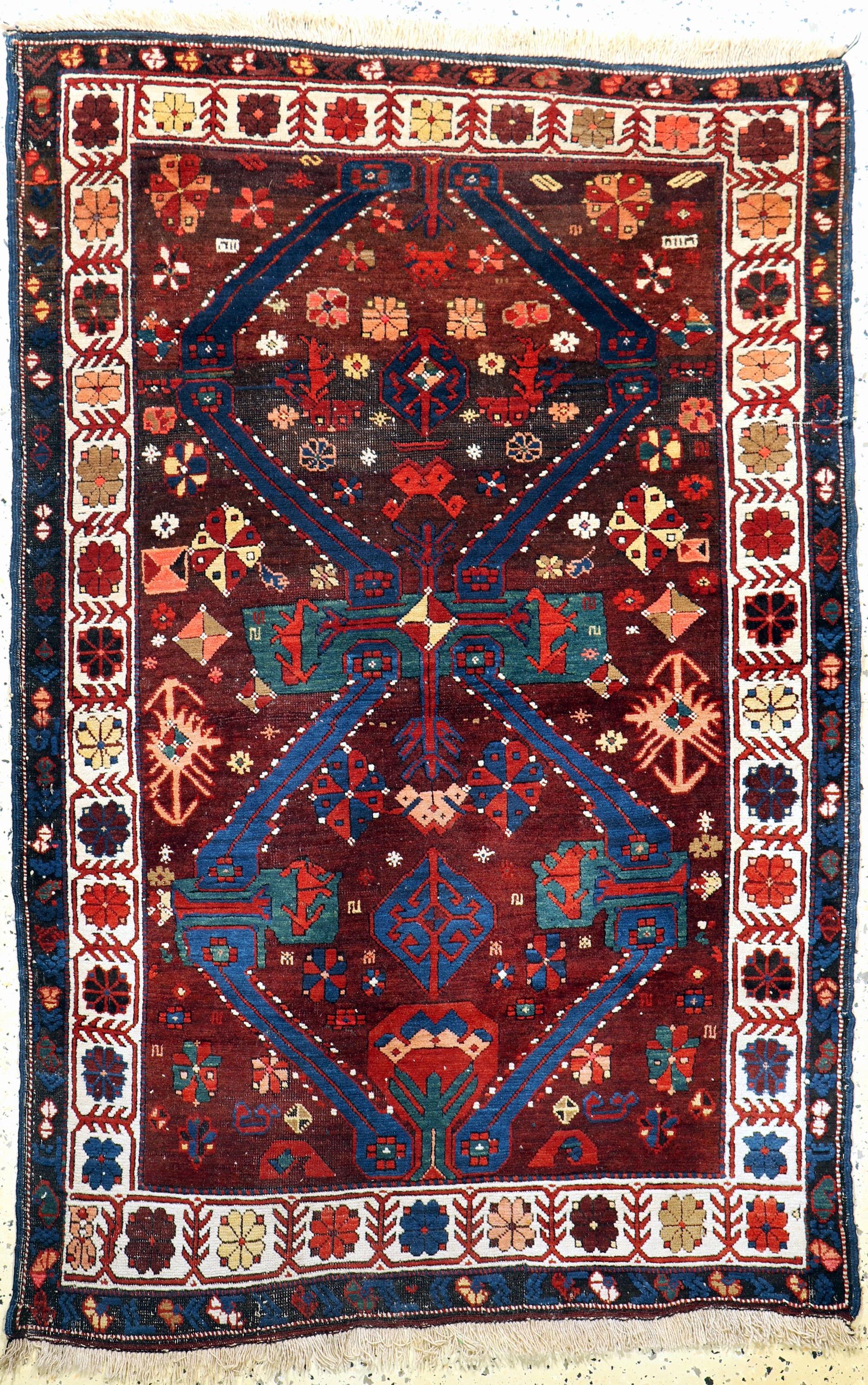 Kazak antik, Kaukasus, 19.Jhd, Wolle auf Wolle, ca. 167 x 110 cm, EHZ: 3