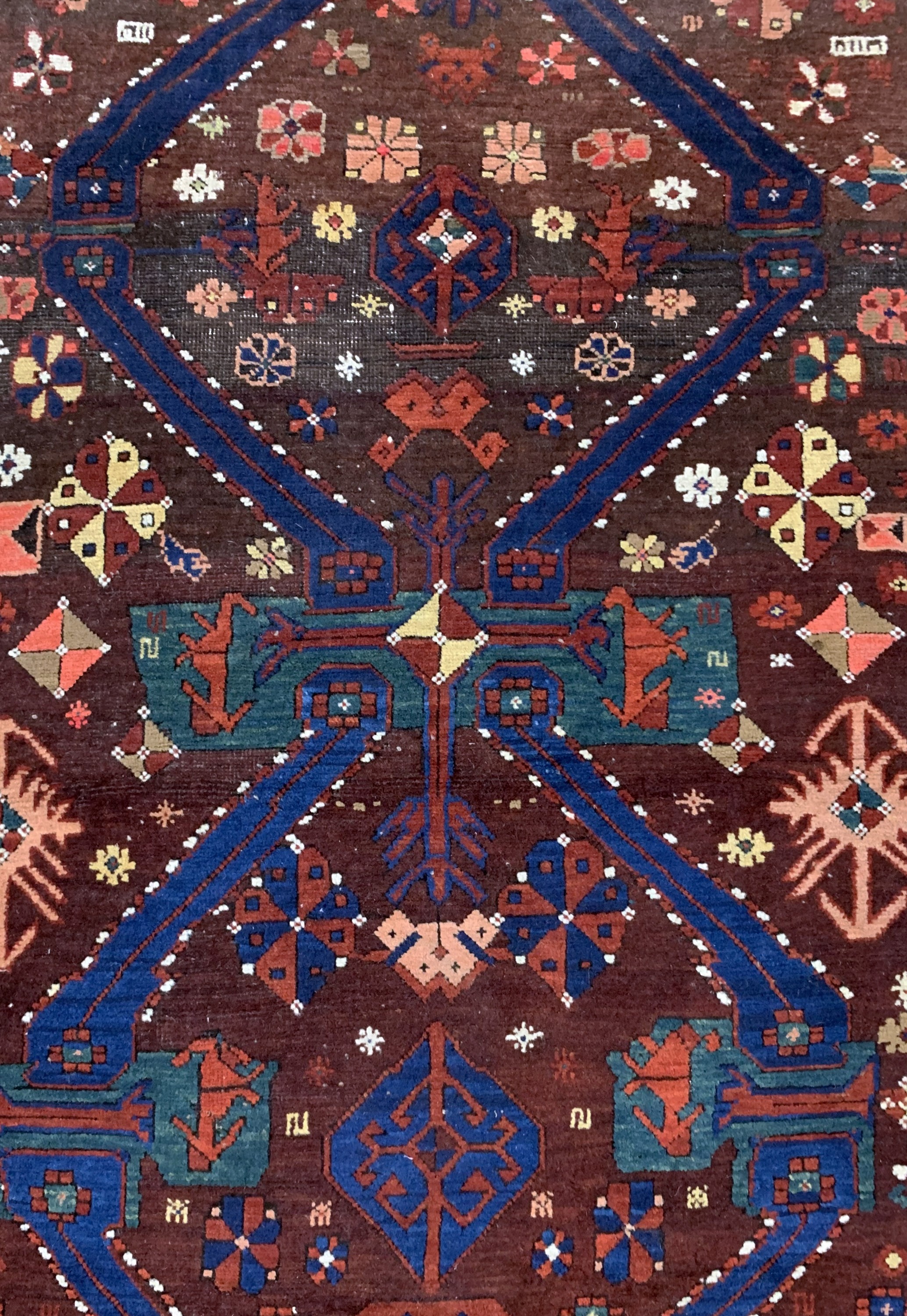 Detail b: Kazak antik, Kaukasus, 19.Jhd, Wolle auf Wolle, ca. 167 x 110 cm, EHZ: 3